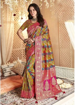 Multi Soft Silk Designer Saree